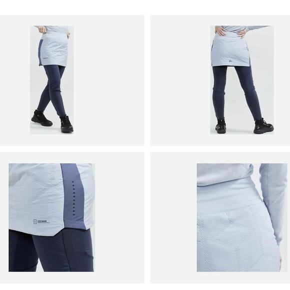 Craft Women's Baby Blue ADV SUBZ Insulated Running Skirt 2, Size S, NWOT - Picture 9 of 9